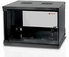 Techly I-CASE EL-1006B32 lentyna 6U Sieninis stovas Juoda