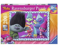 Ravensburger dėlionė „Troliai: Poppy ir Branch“, 200 XXL det., nuo 8 m.