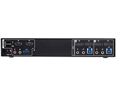 AV signalo perdavimo sistema Aten ATEN CM1942 KVMP jungiklis 2 prievadų, DisplayPort, USB 3.1, 4K