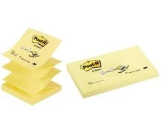 3M Lipnūs lapeliai POST-IT Z, 76 x 76 mm, 100 lapelių, geltona