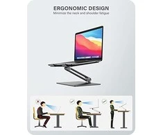 „Alogic Elite Space Ball“ reguliuojamas nešiojamojo kompiuterio stovas