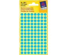 Lipdukai Avery Zweckform, apvalūs, Ø18mm, 96vnt pakuotėje, žalios spalvos