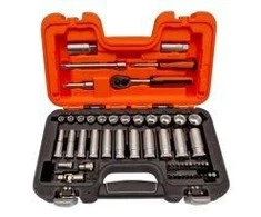 Bahco Galvučių ilgų ir trumpų rinkinys 10-22mm + bits PH,PZ,HEX,TORX 53vnt 3/8"