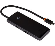 5in1 Baseus Lite serija USB-C 3x USB 3.0 + USB-C + HDMI šakotuvas (fekete)