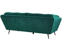 Beliani 3 vietų sofa LENVIKaksominė, smaragdinė