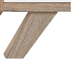 Beliani 2 durų komoda FORESTER ruda/balta