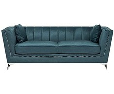 Sofa Beliani 5 vietų minkštų baldų komplektas GAULA, azuro veliūras