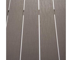 Beliani Sodo stalas iš aliuminio 180 x 90 cm pilkas VERNIO