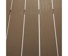 Beliani Aliuminio sodo lentelė 180x90cm ruda VERNIO (204830)