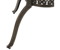 Beliani Sodo stalas 100 cm rudas Sapri