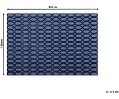 Beliani Kvapus kilimas 160 x 230 cm mėlyna CIZRE