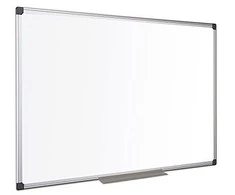 Emaliuota baltoji magnetinė lenta BI-OFFICE MAYA 200x100, aliuminio rėmas
