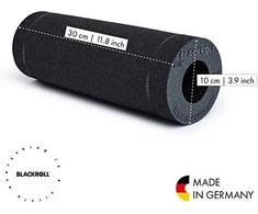 Masažinis putų volelis BLACKROLL SLIM, juodos spalvos