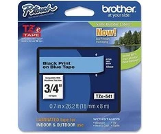 Brother BROLIS TZ541 18 Juodas ON Mėlynas