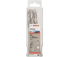 Bosch HSS-Co grąžtas metalui 10,0mm, 5 vnt.