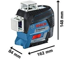 Bosch Linijinis lazerinis nivelyras GLL 3-80 C (4x1.5V AA, BT 150, Carton)