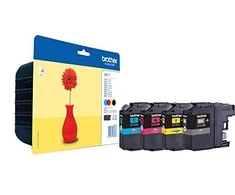 Brother LC-121 Multipack Ink Cartridge, Juodas, Cyan, Magenta, Geltona