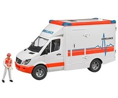 BRUDER greitosios pagalbos automobilis su figūrėle, 02536