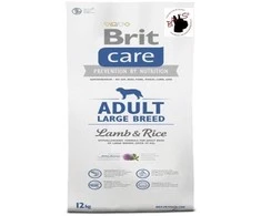 BRIT CARE Dog Adult Large Breed su ėriena ir ryžiais 12kg