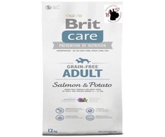BRIT CARE Dog Adult su lašiša ir bulvėmis 12kg