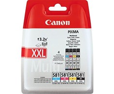 Canon CLI-581 C/M/Y/BK XXL rašalo kasetė, sudėtinė pakuotė