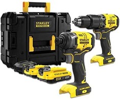 Grąžtas Stanley ST Rinkinys V20 SFMCK461D2S (SFMCD715 + SFMCF810B) 2x2,0Ah TSTAK