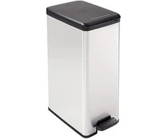 Curver / Keter CURVER SLIM BIN GARBAGE BIN 40L / IML METALLIZED
