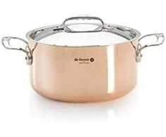 De Buyer Prima Matera Puodas vario/plieno 16 cm indukcinis