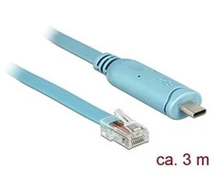 USB kabelis Delock USB-C - RJ-45 3 m mėlyna (63914)