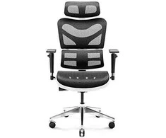 Ergonominė kėdė DIABLO V-COMMANDER, Juodos/ Baltos spalvos