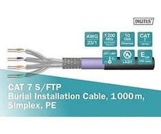 Digitus Skaitmenas | Cat 7 S/FTP laidojimo kabelis, simplex, PE | DK-1741-VH-10-OD