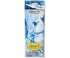 Dragon Shield Standard Perfect Fit Sealable Sleeves - Clear (100 Vnt)