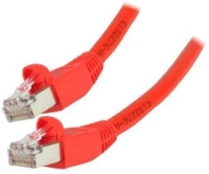 EFB Pečkordas, 6 kat., S / FTP, TVF, 0,5 m, raudona (K5512.0.5)