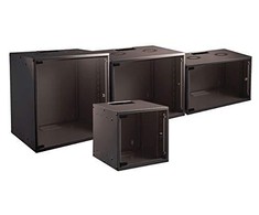 EFB 19" 12HE Wandgeh serverio korpusas. Bazinis gylis 600 mm nesurinktas juodas