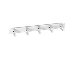 EFB EFB 48,26 cm 19 colių 1U kabelių valdymo skydelis su 5 plastikiniais laikikliais, RAL7035 pilka, 70 mm laikiklio ilgis