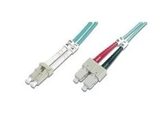Efb Elektronik EFB Duplex Jumper LC-SC 50/125, OM3, LSZH, aqua, 2.0mm, 10m