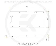 Ek Water Blocks Ek Vanduo Blocks EK Vanduo Blocks EK-Quantum Vector² Strix RTX 3080/90 galinė plokštė – nikelis