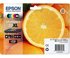 Epson C13T33574011 rašalo kasetės, 5 pak. (Nr. 33XL)