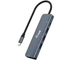 Adapteris AV Equip Equip Dock USB-C->HDMI,3xUSB3.0,100WPD 4K30Hz 0.25m gr