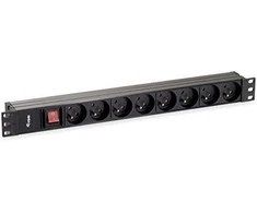 Equip Equip Steckdosenleiste 19"(1HE)8fach CEE7/5 1,8m (Franz.)