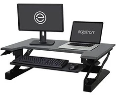 Laikiklis Ergotron WorkFit-T - Nerūdijantis plienas - Juodas - 15.9kg - 380 mm - 22.3kg - 980 x 710 x 216 mm