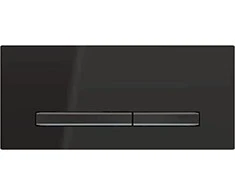 Geberit Nuleidimo mygtukas Sigma50 nuleidimo mygtukas, priekis, juodas, mygtukai: juodas chromas [1]