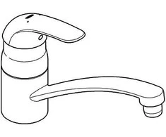 Maišytuvas plautuvei Grohe Euroeco 32750000
