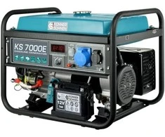 KÖNNER &amp; SÖHNEN BENZINO GENERATORIUS 5.0kW 230V KS 7000E, ELEKTRINIS PALEIDIMAS