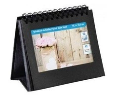 Hama spiralinis knygų stovas 11x15 12 nuotraukų, juodas 2470