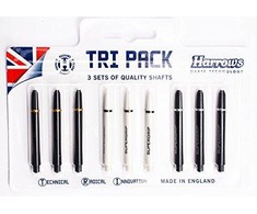 Harrows Smiginio koteliai TRI PACKS Vidutinis 3 rinkiniai x3