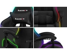 Žaidimų kėdė Huzaro Force 4.7 RGB, Juodos spalvos