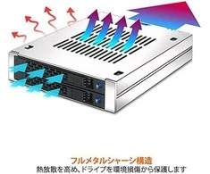 Serveris Carruzzo Icy Dock MB742SP-B diskų įrenginio skyriaus dangtelis Juoda