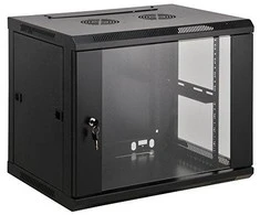 Intellinet 19" Wallmount Cabinet - 12U - 635 (h) x 600 (w) x 600 (d) mm - Max 60kg - Assembled - Juodas - 12U - Wall mounted rack - 60 kg - Juodas - SPCC - Closed