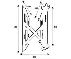 Laikiklis Lh Group Oy LH-GROUP OMB VIDEO WALL MOUNT 46-55"